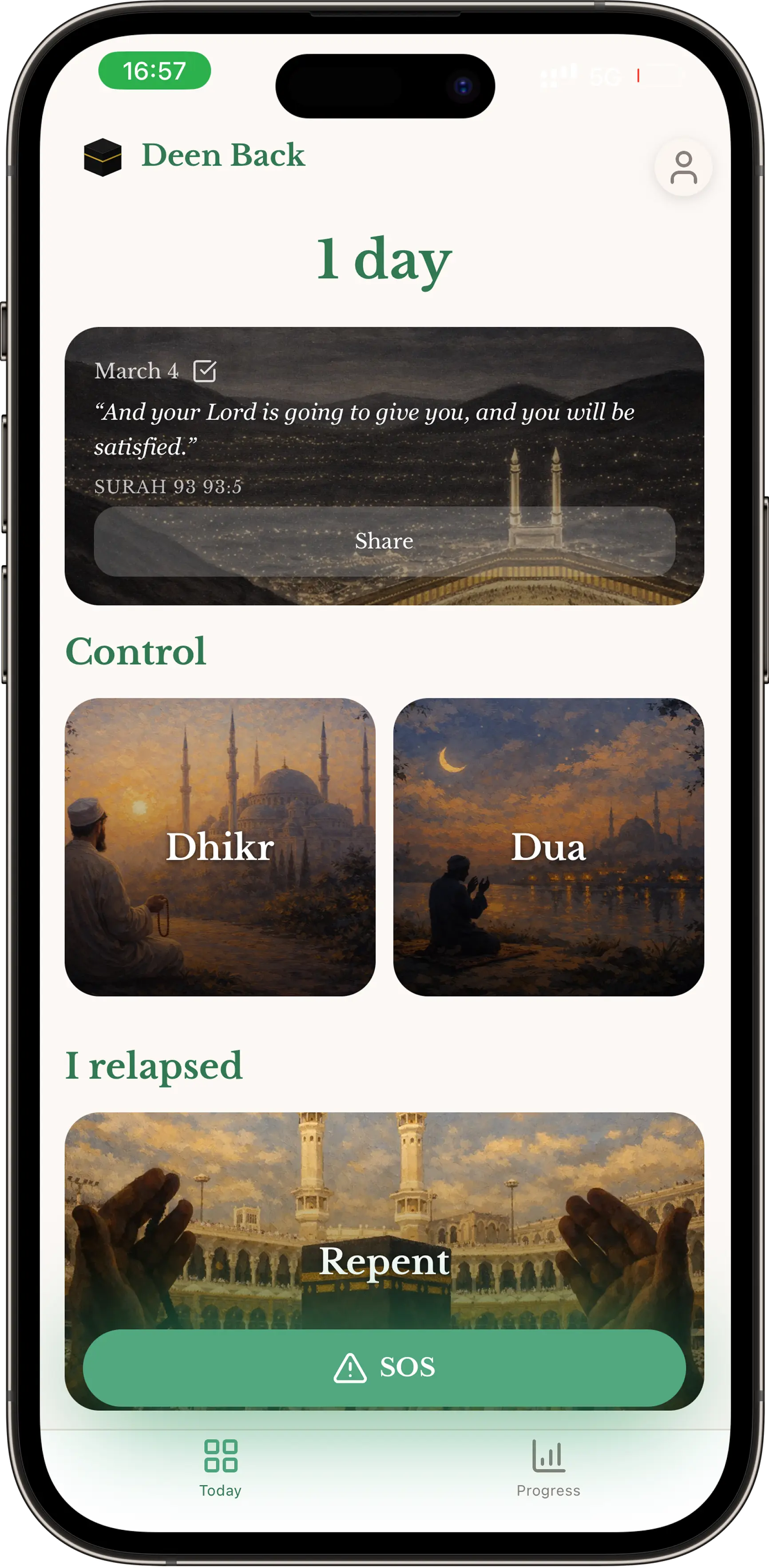 Deen Back App – Overcome Your Nafs